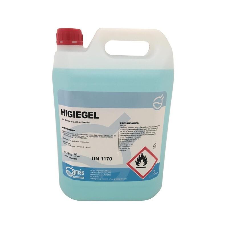 GARRAFA DE ALCOH.HIGIENIZ.HIGIESEL 5 L