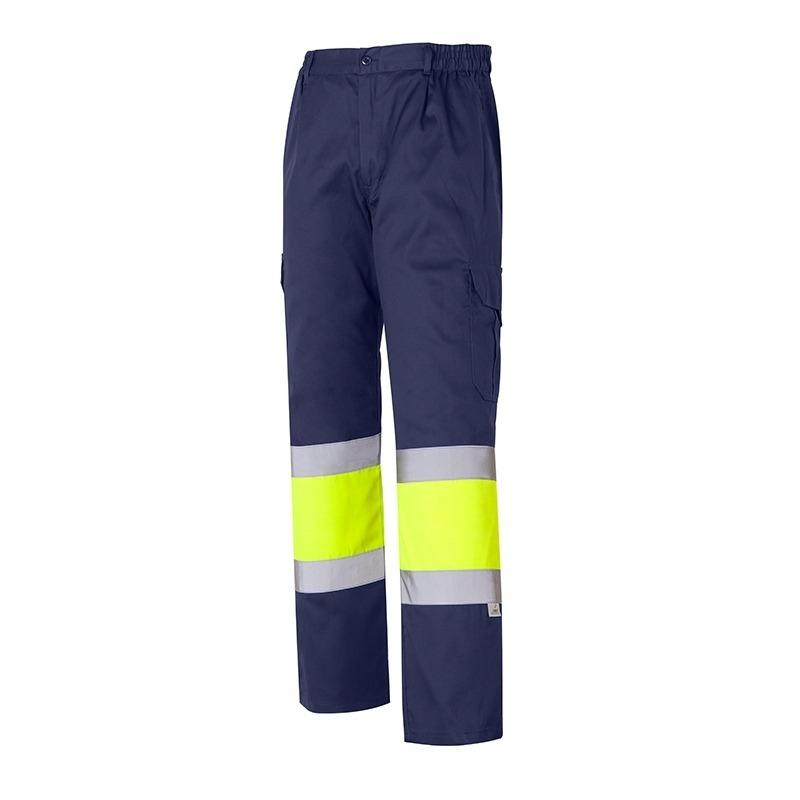 PANTALON A.V. MULTIB. CON FORRO MARINO/AMARILL -XS