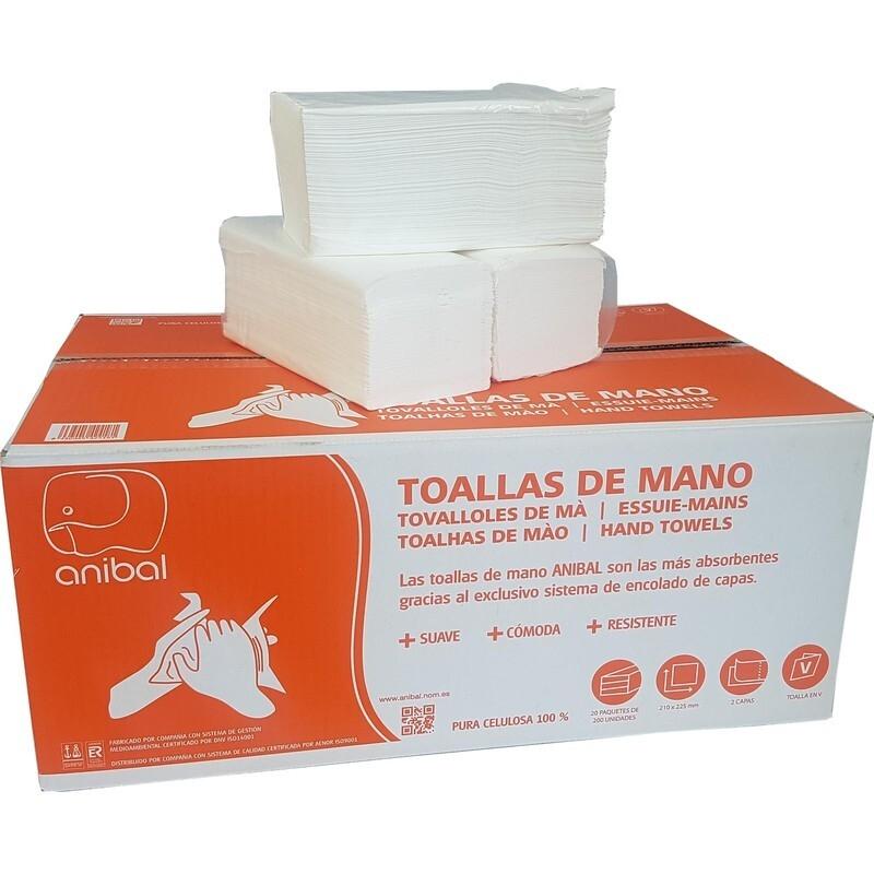 PAQ. TOALLAS DE MANOS 200UDS . .