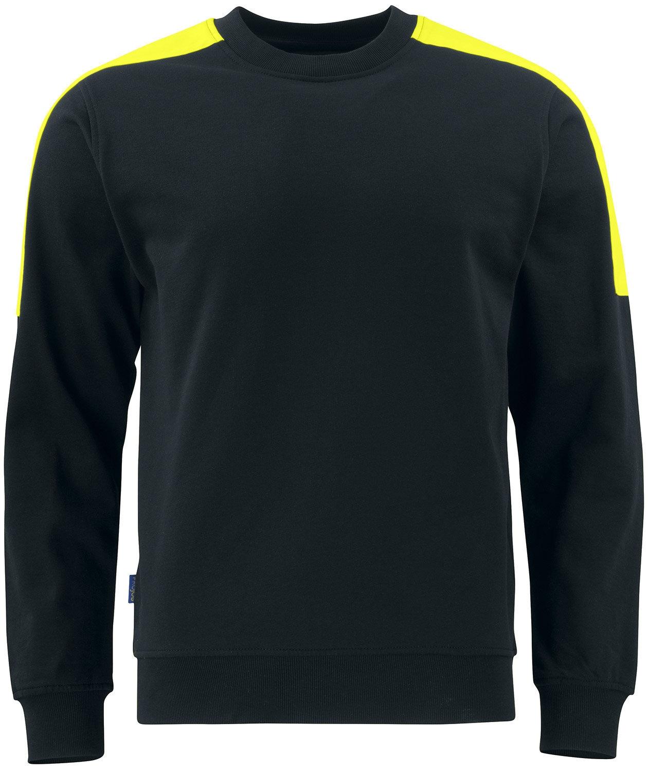 SUDADERA CUELLO REDONDO BICOLOR .