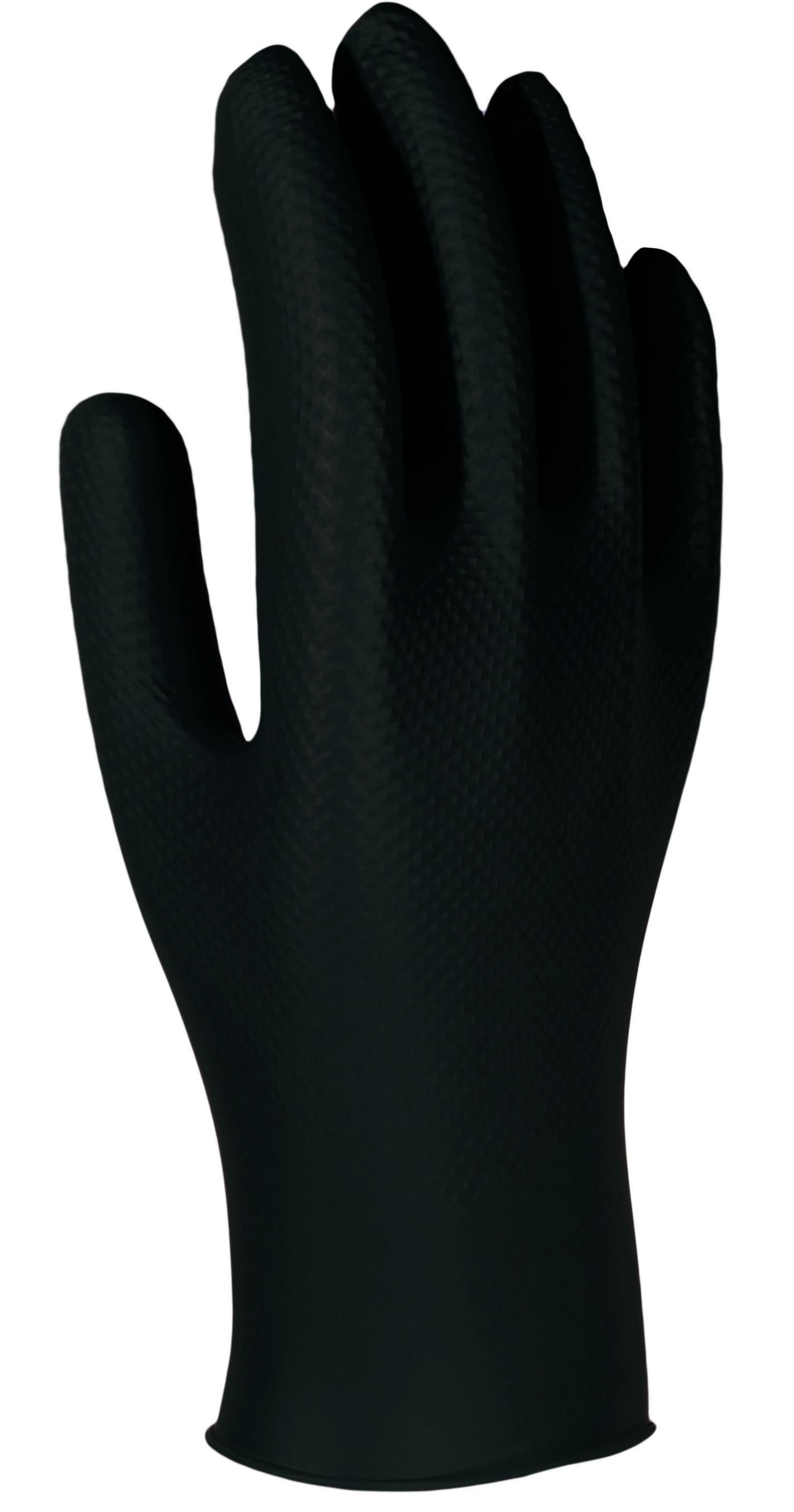 GUANTES NITRILO S/POLVO CAJA 50UDS UNIGRIP BK