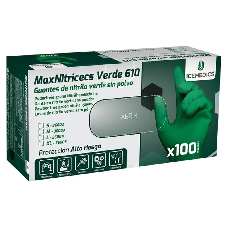 PAQ.100 U. GUANTES NITRILO MAXNITRICECS