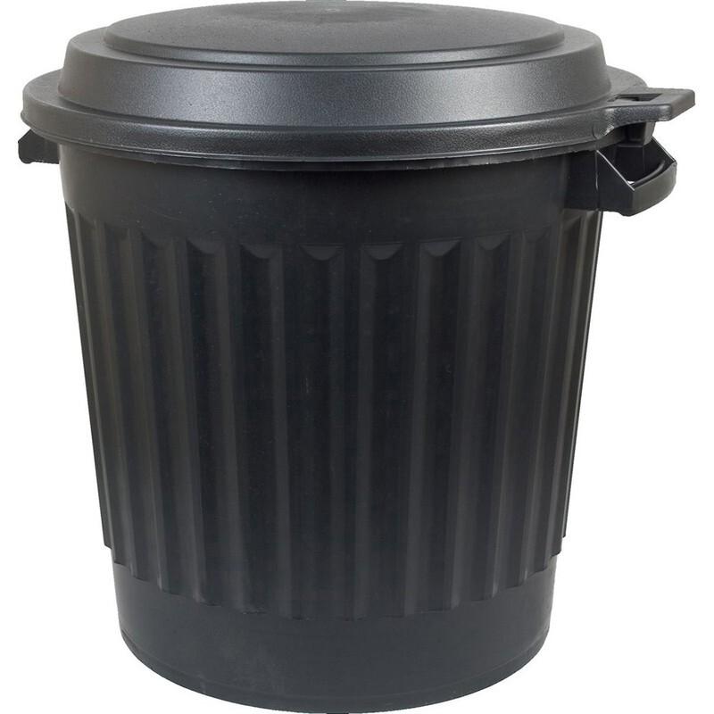 CUBO DE BASURA CON TAPA 90L