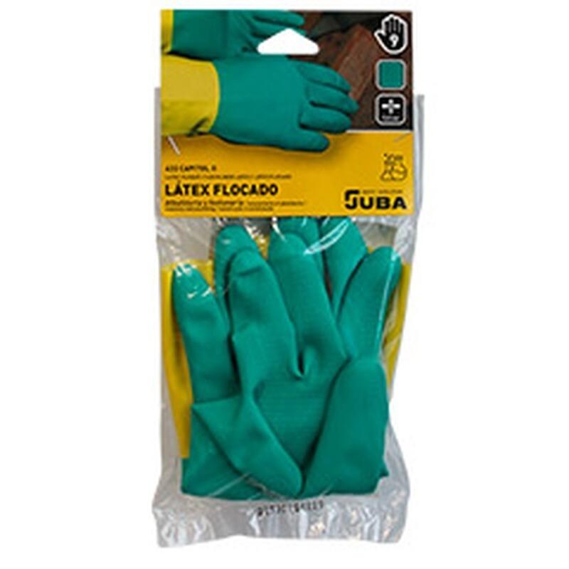 PAR GUANTES LATEX FLOCADO S/SOPORTE