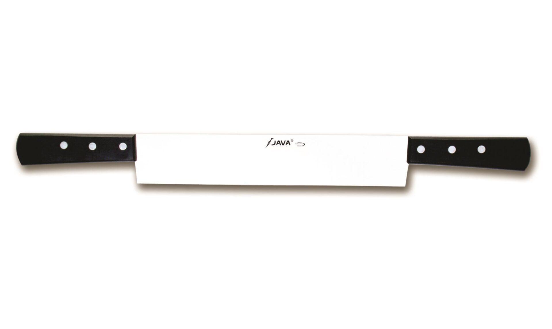 CUCHILLO DE QUESOS DOS MANGOS 36 CM.