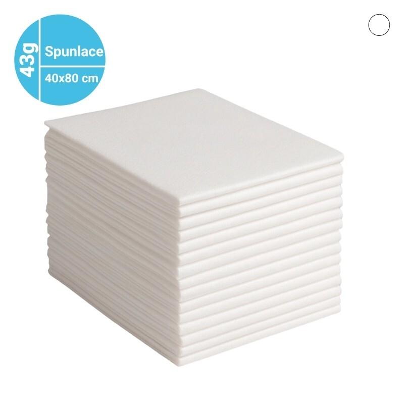 TOALLA SPUNLACE 43 GR 40X78 40U .BLANCO ..