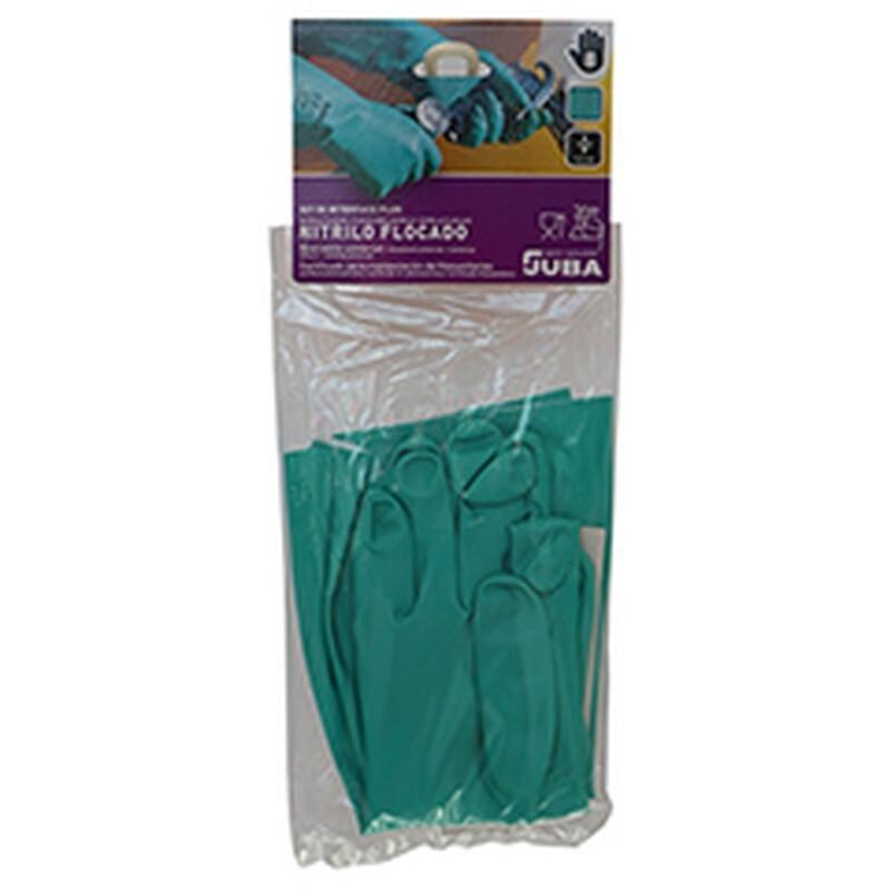 PAR GUANTES NITRILO FLOCADO SIN SOPORTE INTERFACE PLUS