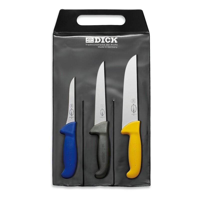 JUEGO DE 3 PIEZAS CUCHILLOS ERGOGRIP COLORES