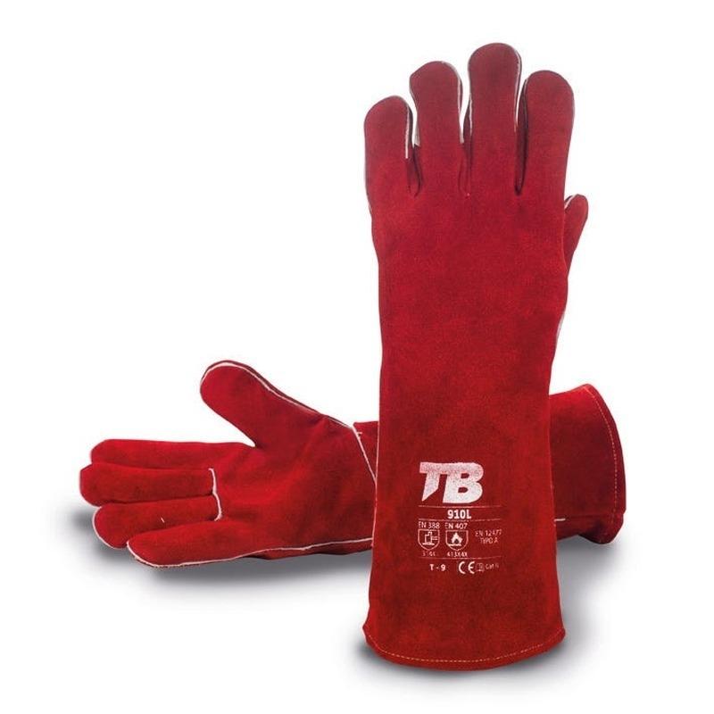 PAR GUANTES LARGOS SOLDADOR  40CM