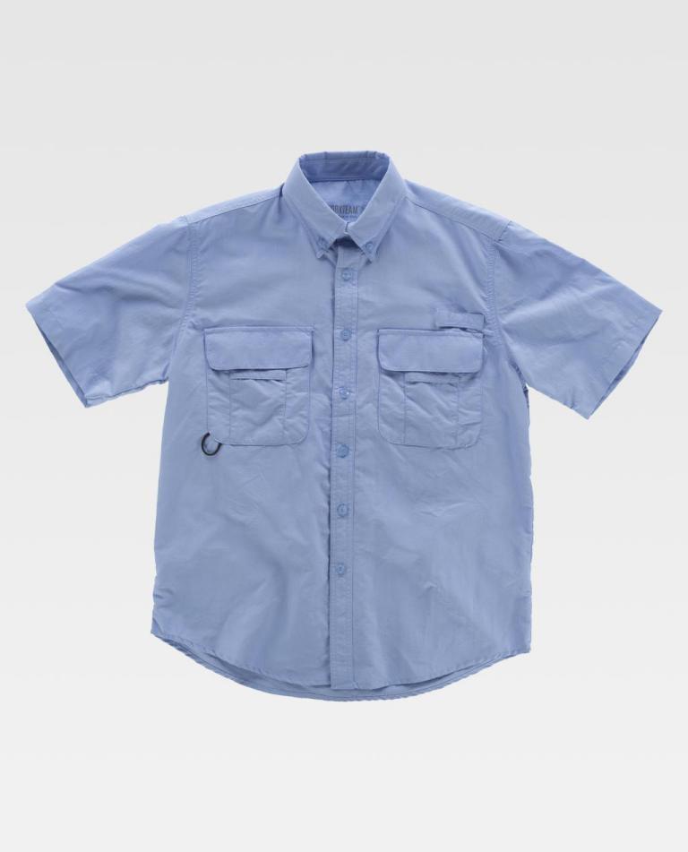 CAMISA SAFARI BOTONES MANGA CORTA