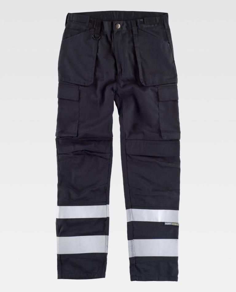 PANTALON MULTIBOLSILLOS CON BANDAS REFLECT