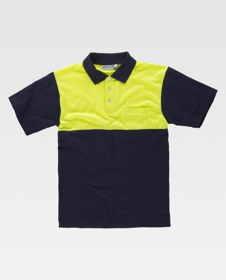 POLO MANGA CORTA PIQUE ALTA VISIB.