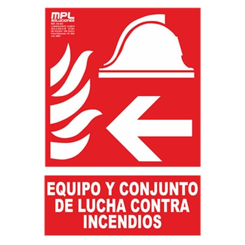 SE  AL FOTOLUMINISCENTE CLASE B:MANGUERA ABAJO PVC210X300MM .. ..