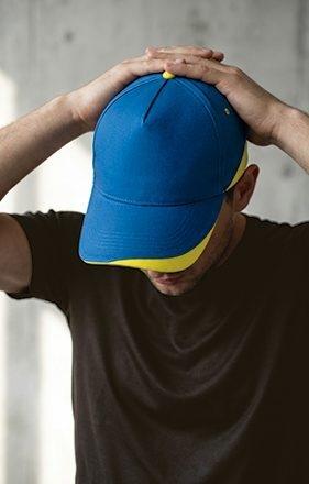 GORRA BICOLOR AZUL MARINO/ROJO LOTO