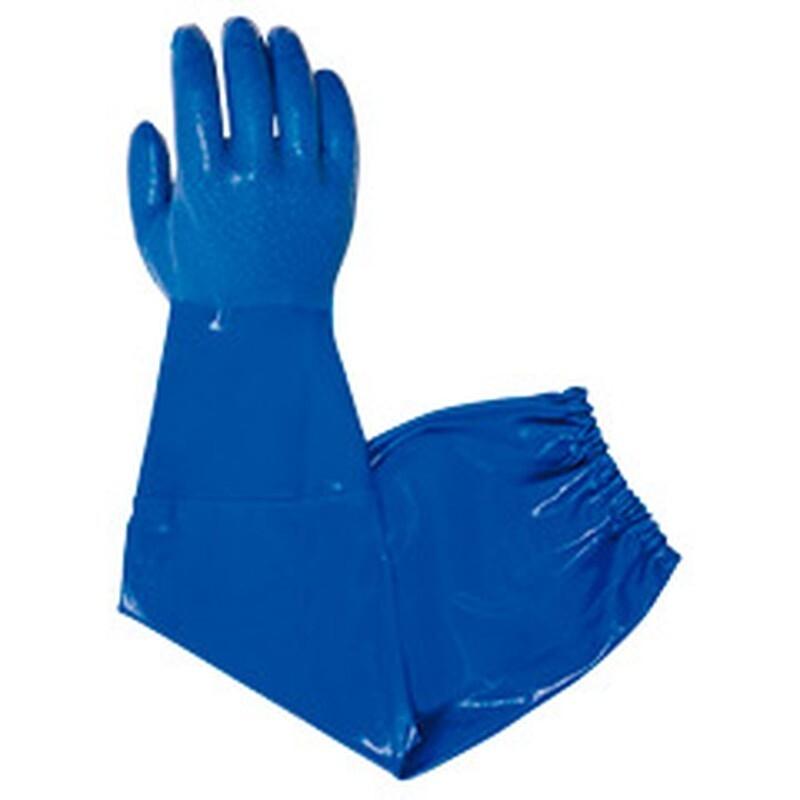 PAR GUANTES CON MANGUITO EXTRA LARGO NITRILO G901 PHULAX