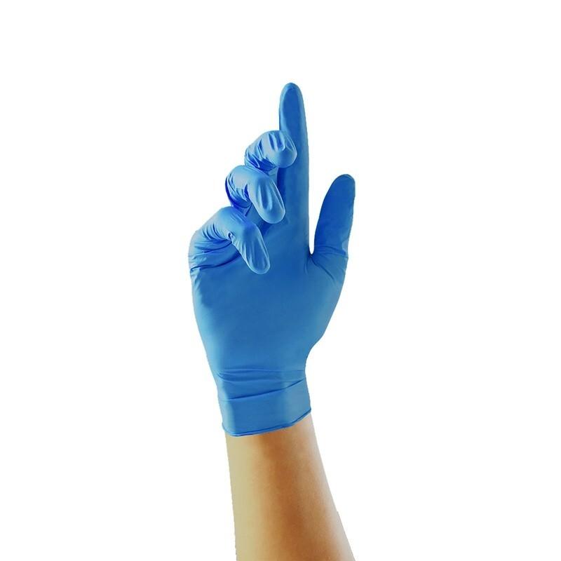 GUANTES NITRILO AZUL TALLA L