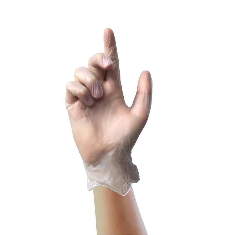 GUANTES VINILO NATURAL S/POLVO 100UDS . T .10/XL