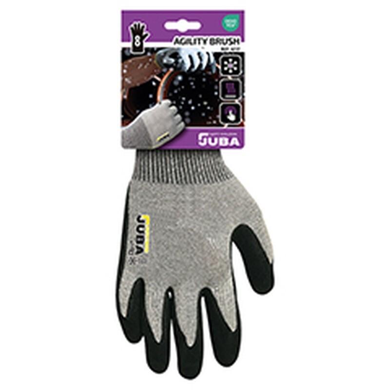 PAR GUANTES NITRILO AGILITY BRUSH .JASPEADO