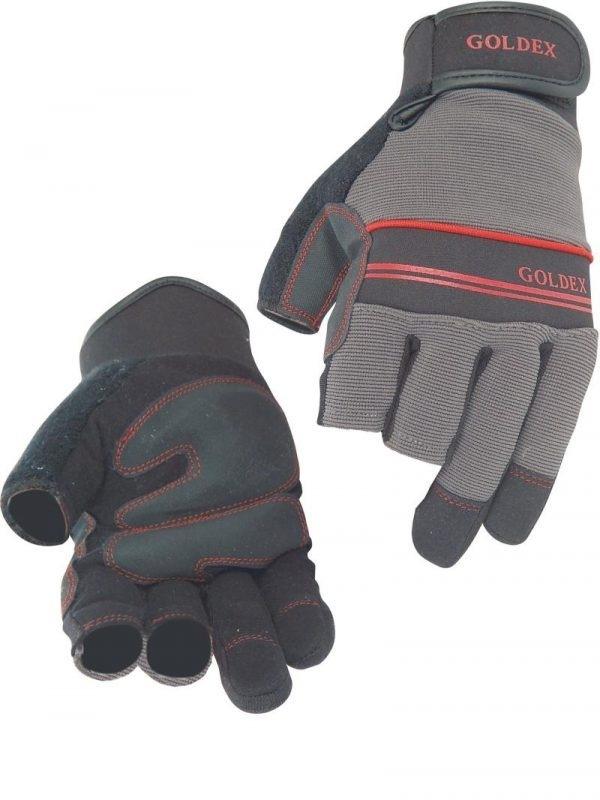 PAR GUANTES DE PROTECCION SIN LOS DEDOS PULGAR MEDIO E INDICE