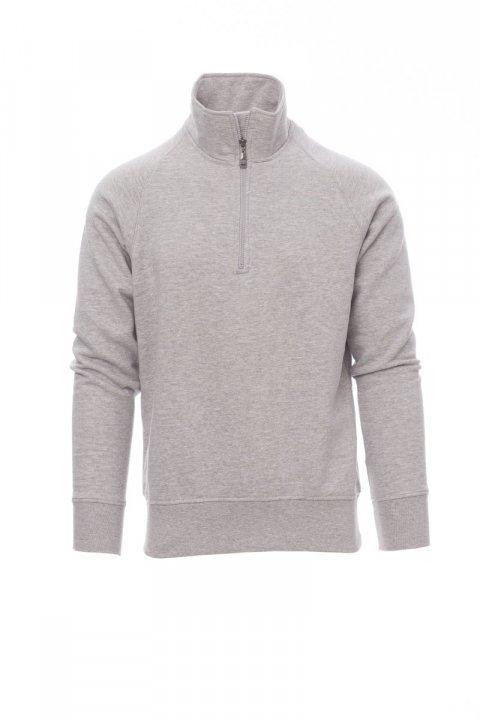 SUDADERA LISA MEDIA CREMALLERA .