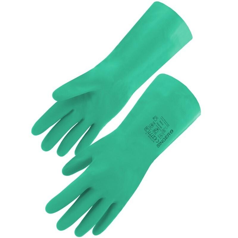PAR GUANTES NITRILO LARGO 33CM