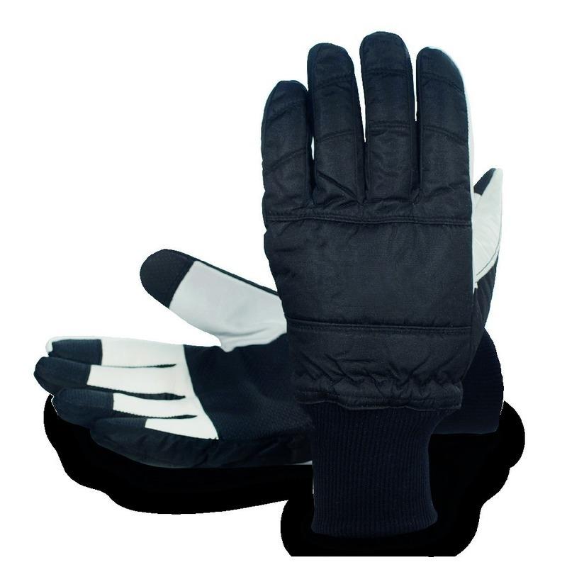 PAR GUANTES PIEL FLOR VACUNO .GRIS