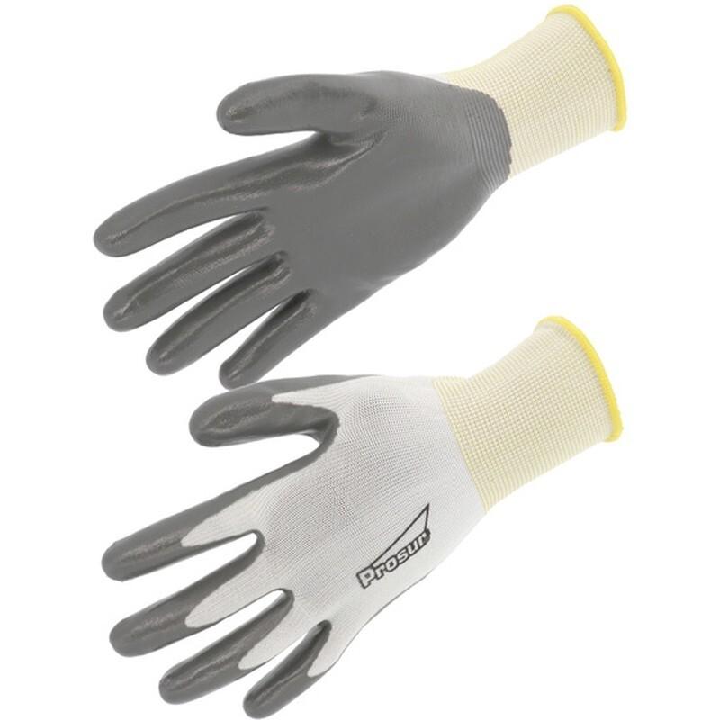 PAR GUANTES C/PALMA NITRILO DORSO AIREADO GALGA13 .GRIS