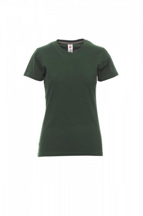 CAMISETA MUJER M/CORTA Y CUELLO RED