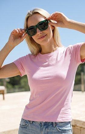 CAMISETA MUJER M/C CORTE AJUSTADO TIFFANY