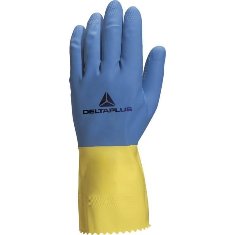 GUANTE PROTECCION DUOCOLOR VE330 R.QUIMICOS .AZUL