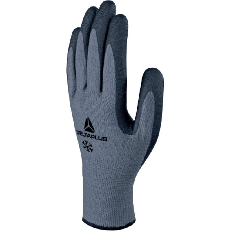 PAR GUANTES POLIESTER/ACRILICO PALMA PUNTOS /TACTIL .GRIS