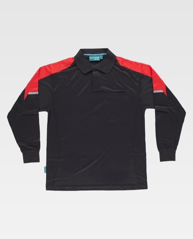 POLO M/L COMBI C/DETALLES REF