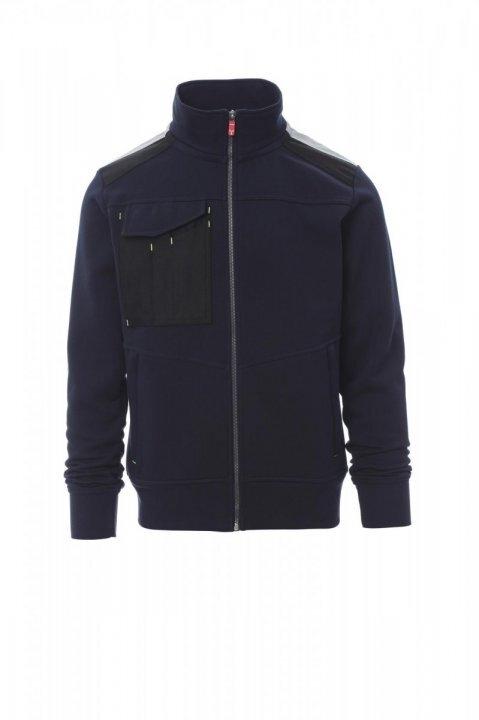 SUDADERA CON CREMALLERA CENTRAL SBS PERCHADA .